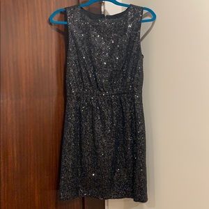 Sequin cinched waist dress
